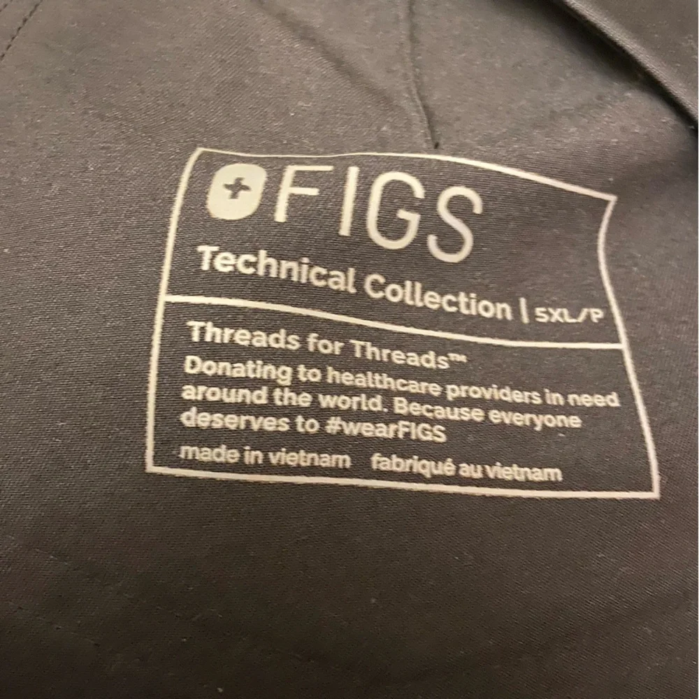 Figs Tansen Technical Collection Jogger Scrub Pants Men Size 5 XL Black